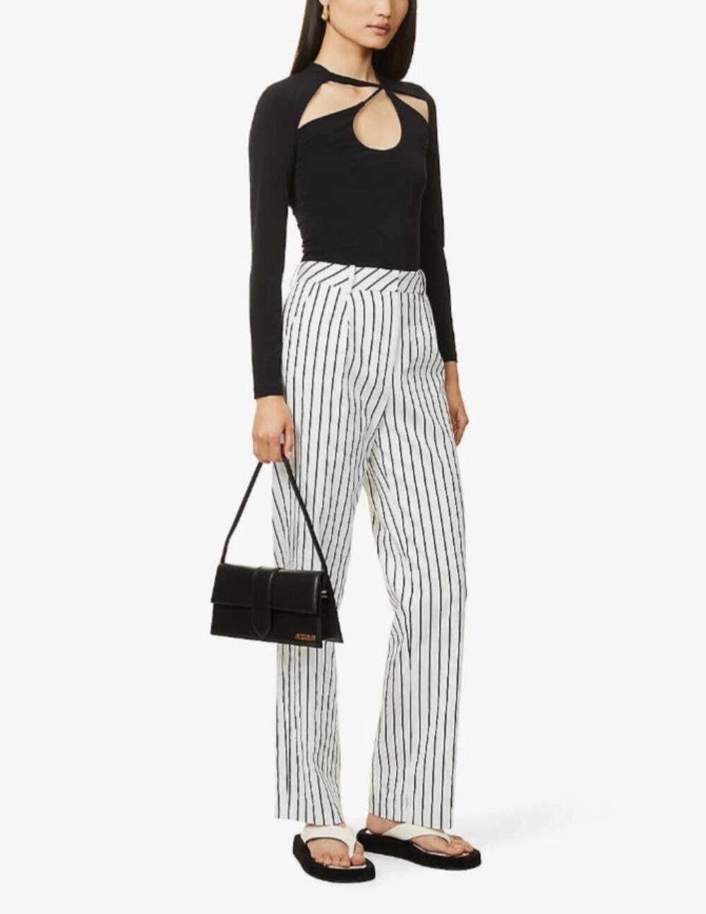 Musier Paris Kea Striped Trousers Minimalist Business Preppy Office Work Fall 6